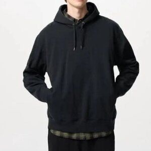 UNIQLO Black Sweat Oversized Pullover Hoodie Unisex XS, L, XL
